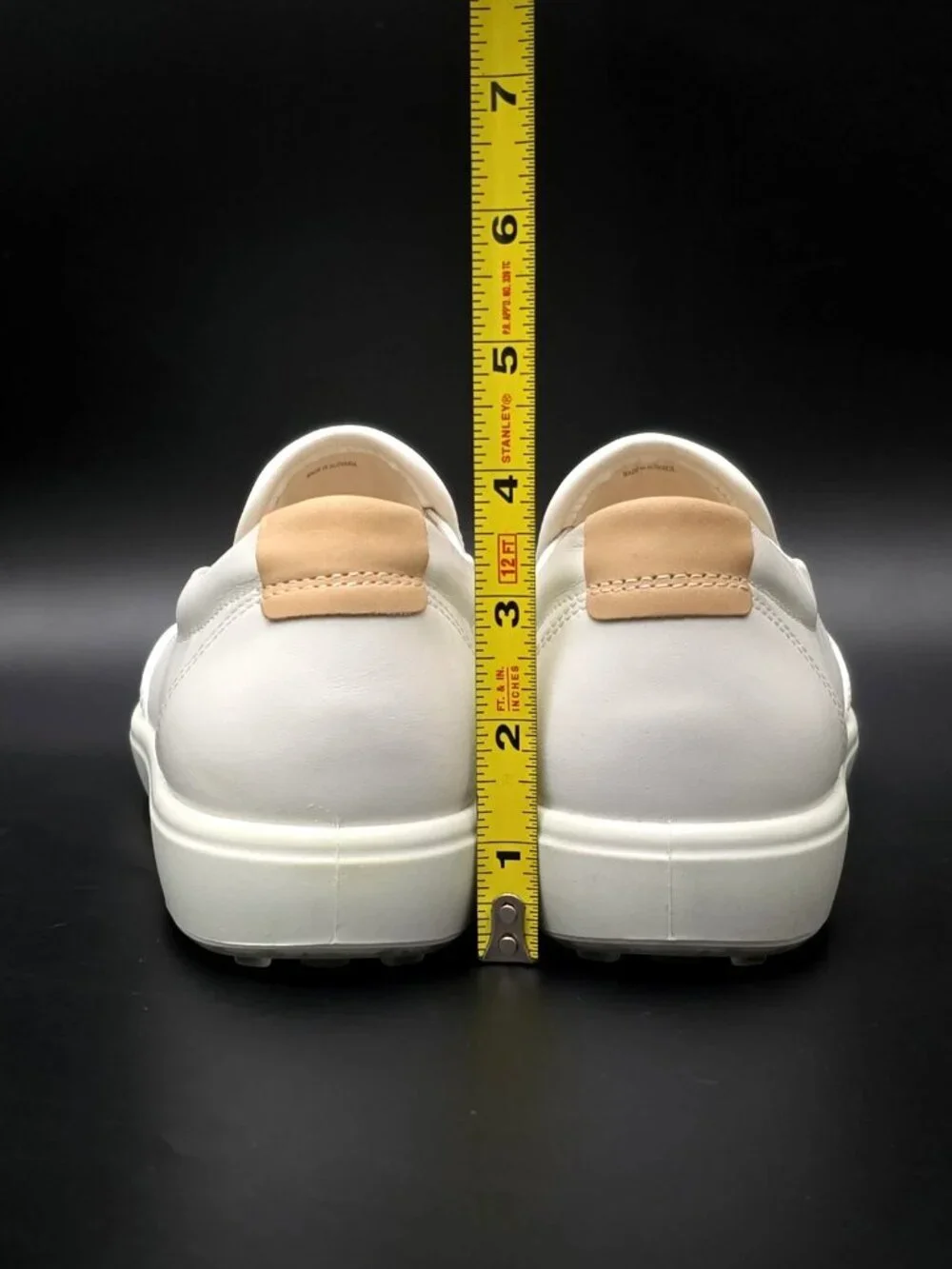 Ecco Soft 7 Woven White Slip-on Comfort Shoes Women's Size 9-9.5 New